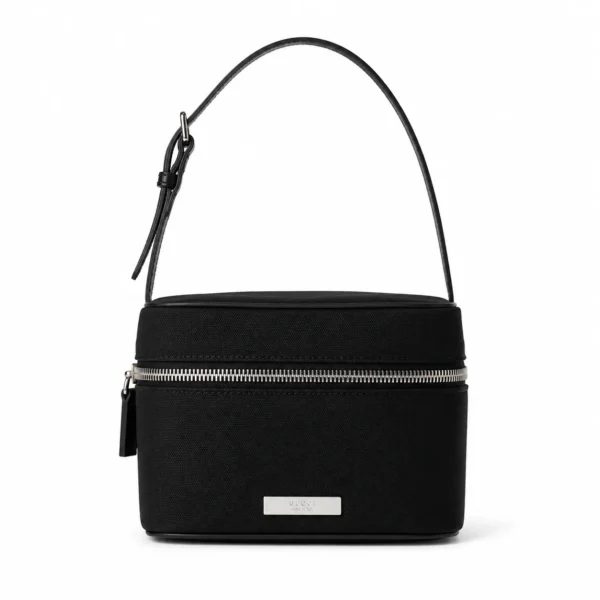 Gucci GG Canvas Vanity Shoulder Bag - Black