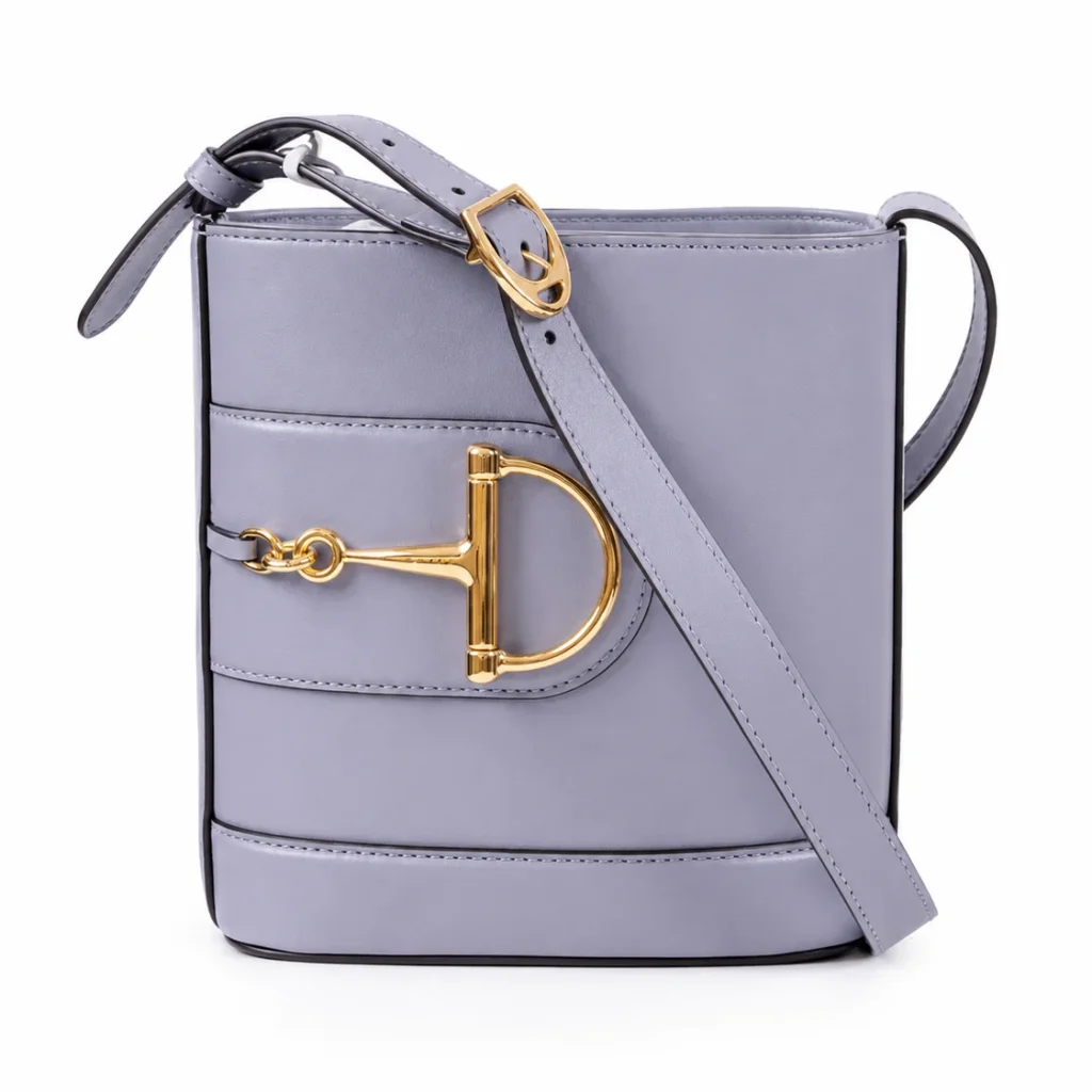 Gucci Arabella Horsebit Bucket Bag - Blue