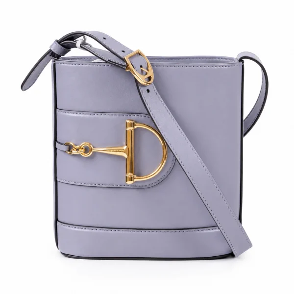 Gucci Arabella Horsebit Bucket Bag - Blue