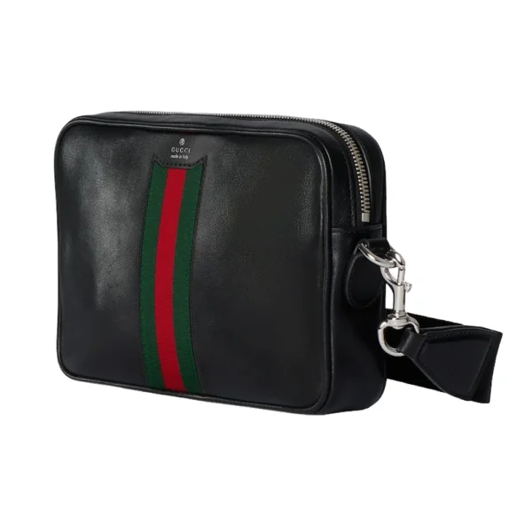 Gucci Web Trademark Small Crossbody Bag - Black