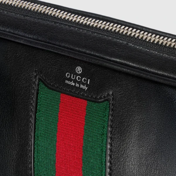 Gucci Web Trademark Small Crossbody Bag - Black