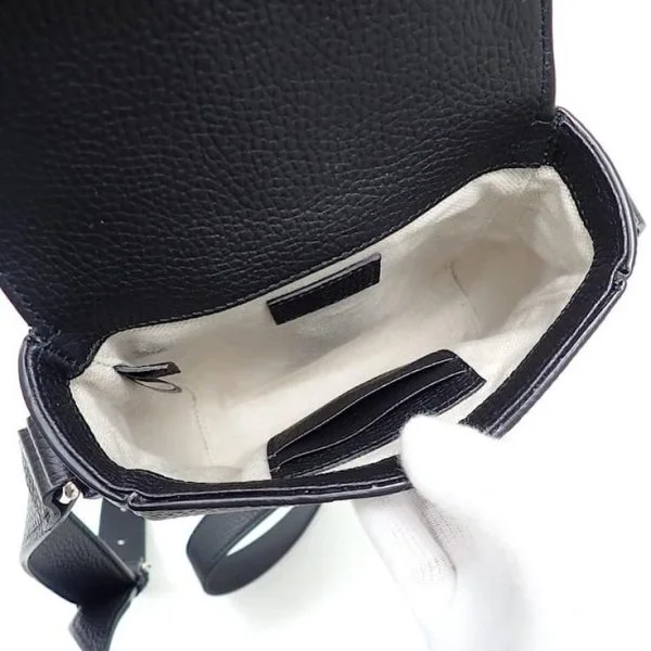 Gucci Black Leather Messenger Bag