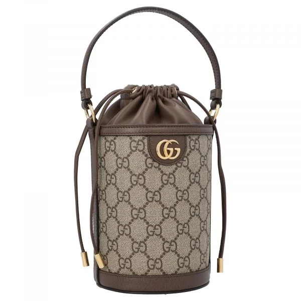 Gucci Ophidia Style Bucket Crossbody - Beige