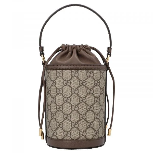 Gucci Ophidia Style Bucket Crossbody - Beige