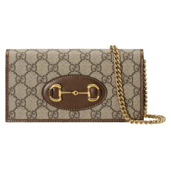 Gucci 1955 chain wallet - Brown