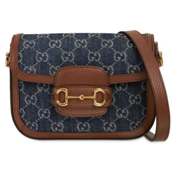 Gucci 1955 Mini Shoulder Bag in Canvas - Blue