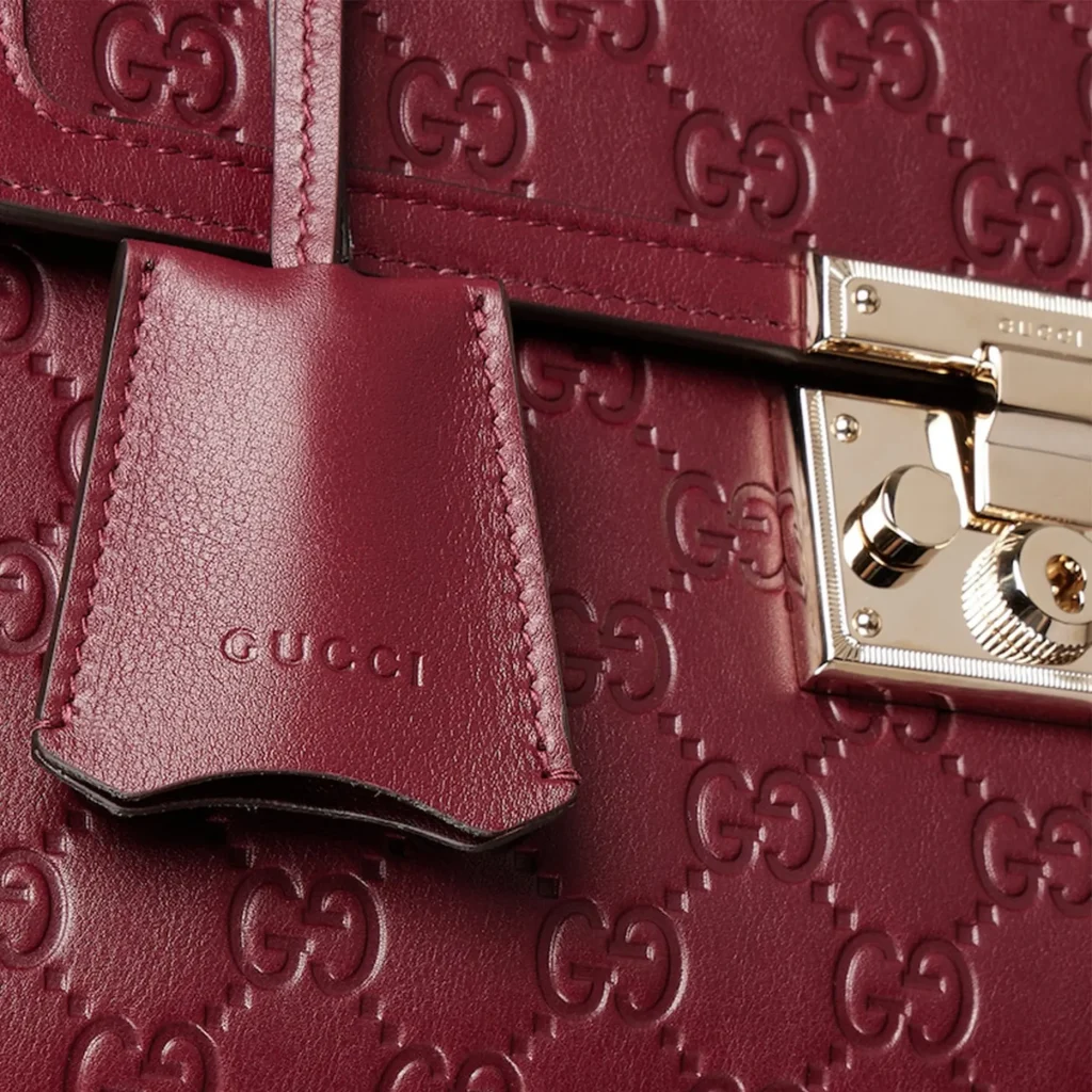 Gucci Padlock Small Top Handle Bag - Burgundy