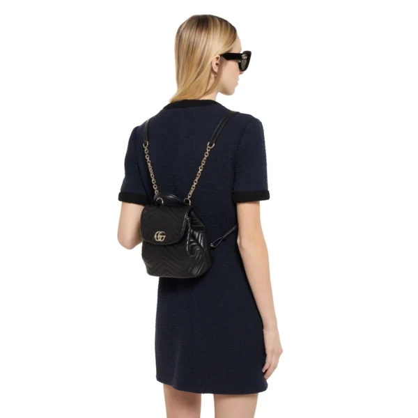 Gucci GG Marmont Mini Backpack - Black