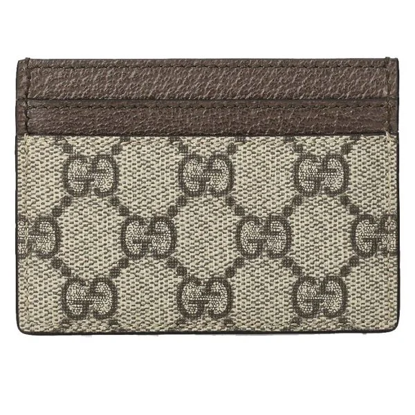 Gucci Ophidia GG Card Holder - Brown