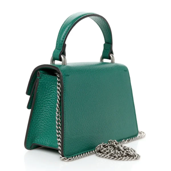 Gucci Crystal Mini Dionysus Top Handle Bag Emerald - Green