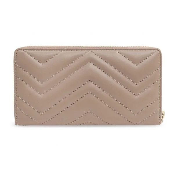 Gucci GG Marmont Zip Around Wallet Model 2 - Beige
