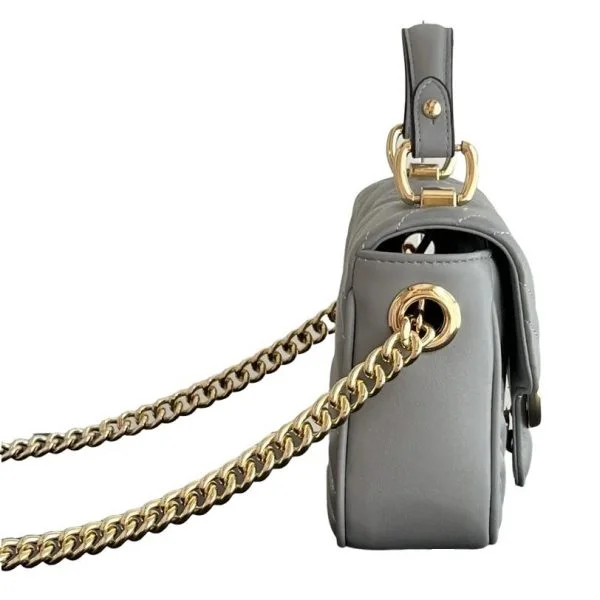 Gucci GG Marmont Mini Top Handle Bag - Grey