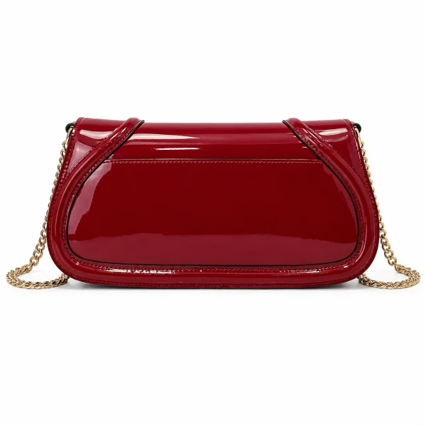 Gucci Blondie Patent Leather Chain Bag - Burgundy