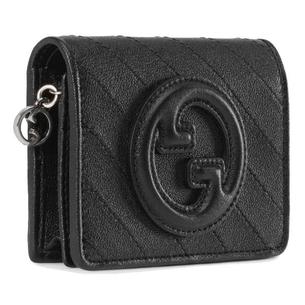 Gucci Card Case Women's Wallet - Black