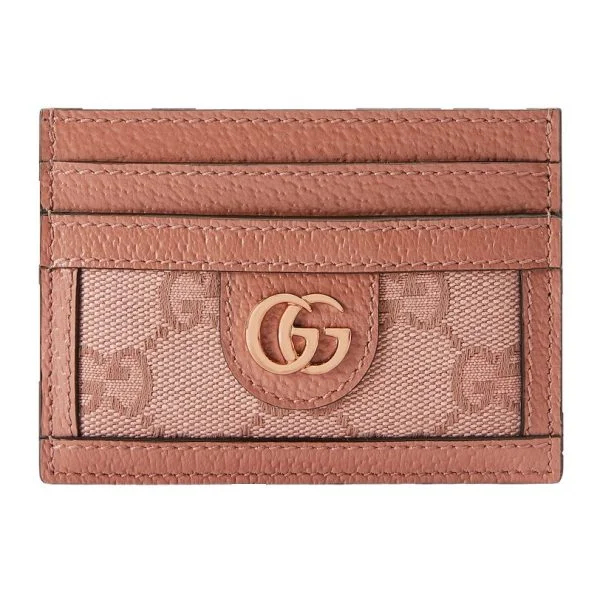 Gucci Ophidia GG Card Holder - Pink