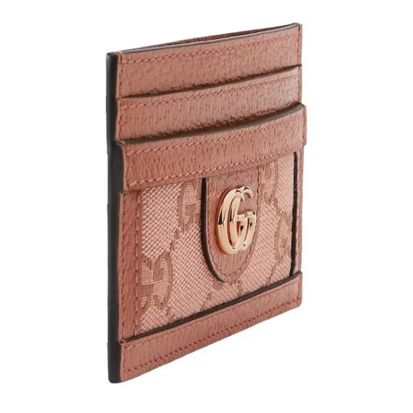 Gucci Ophidia GG Card Holder - Pink