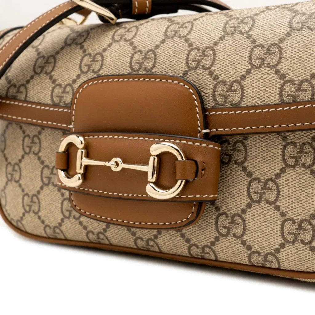 Gucci Horsebit 1955 Soft Small Top Handle Bag - Beige