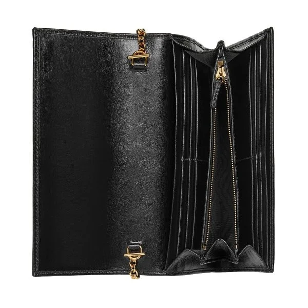 Gucci Jackie Wallet On Chain - Black