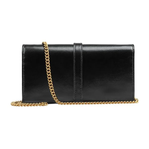 Gucci Jackie Wallet On Chain - Black