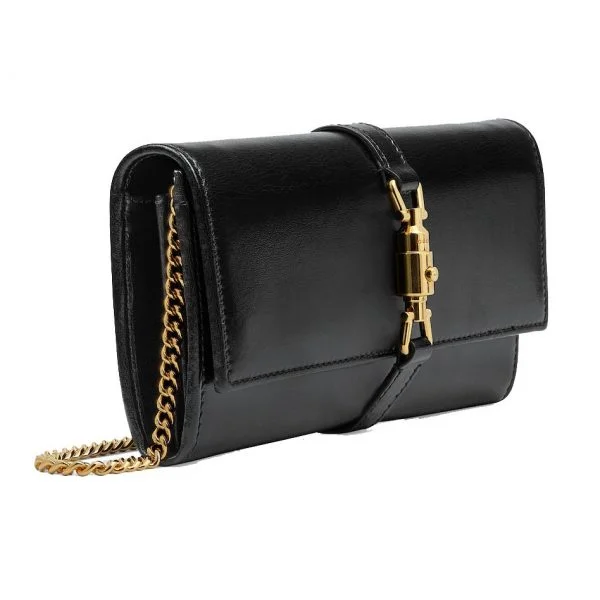 Gucci Jackie Wallet On Chain - Black