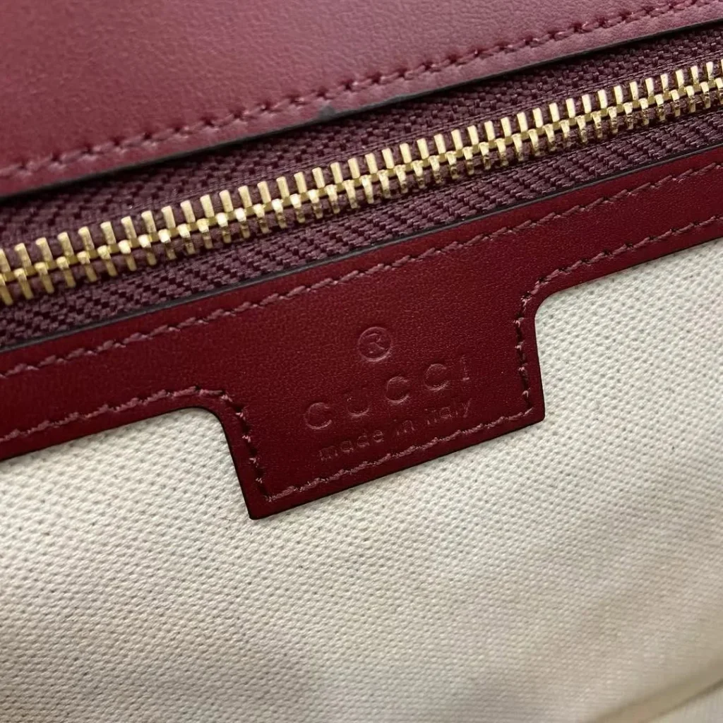 Gucci Blondie Woven Mini Shoulder Bag Burgundy