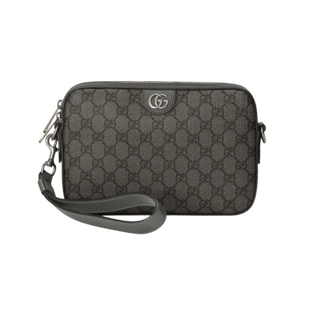 Gucci Ophidia Style Messenger Bag - Grey