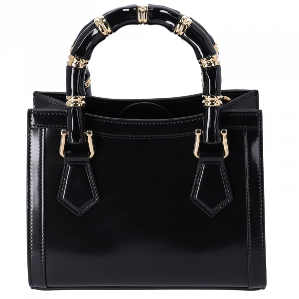 Gucci Bamboo Mini Top Handle Bag - Black