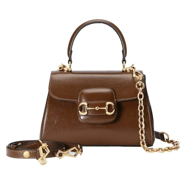 Gucci 1955 mini top handle bag - Brown