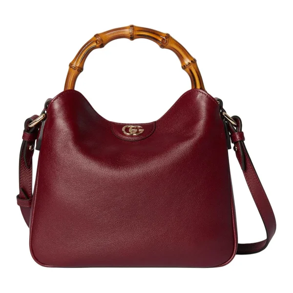 Gucci Bamboo 1947 Small Top Handle Bag - Burgundy