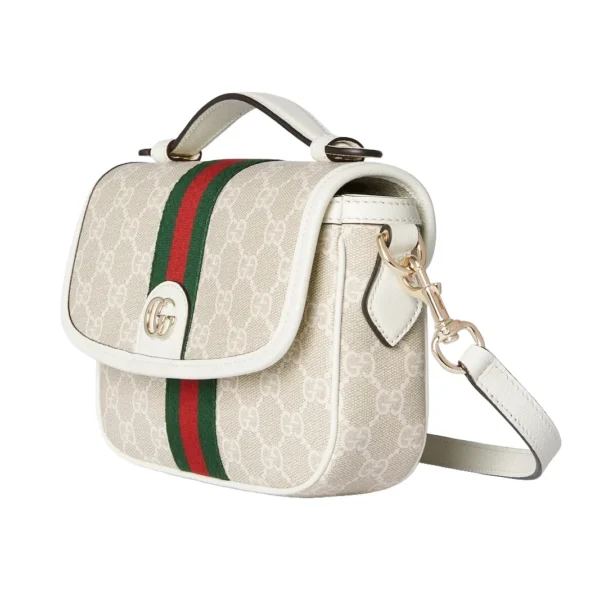 Gucci Ophidia Small Top Handle Bag White