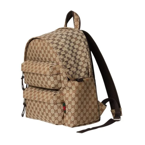 Gucci Monogram Canvas Backpack Beige