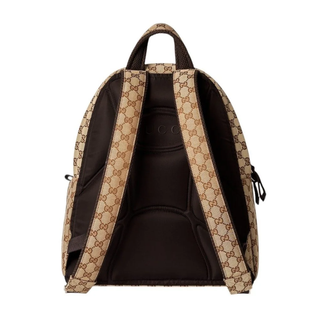 Gucci Monogram Canvas Backpack Beige