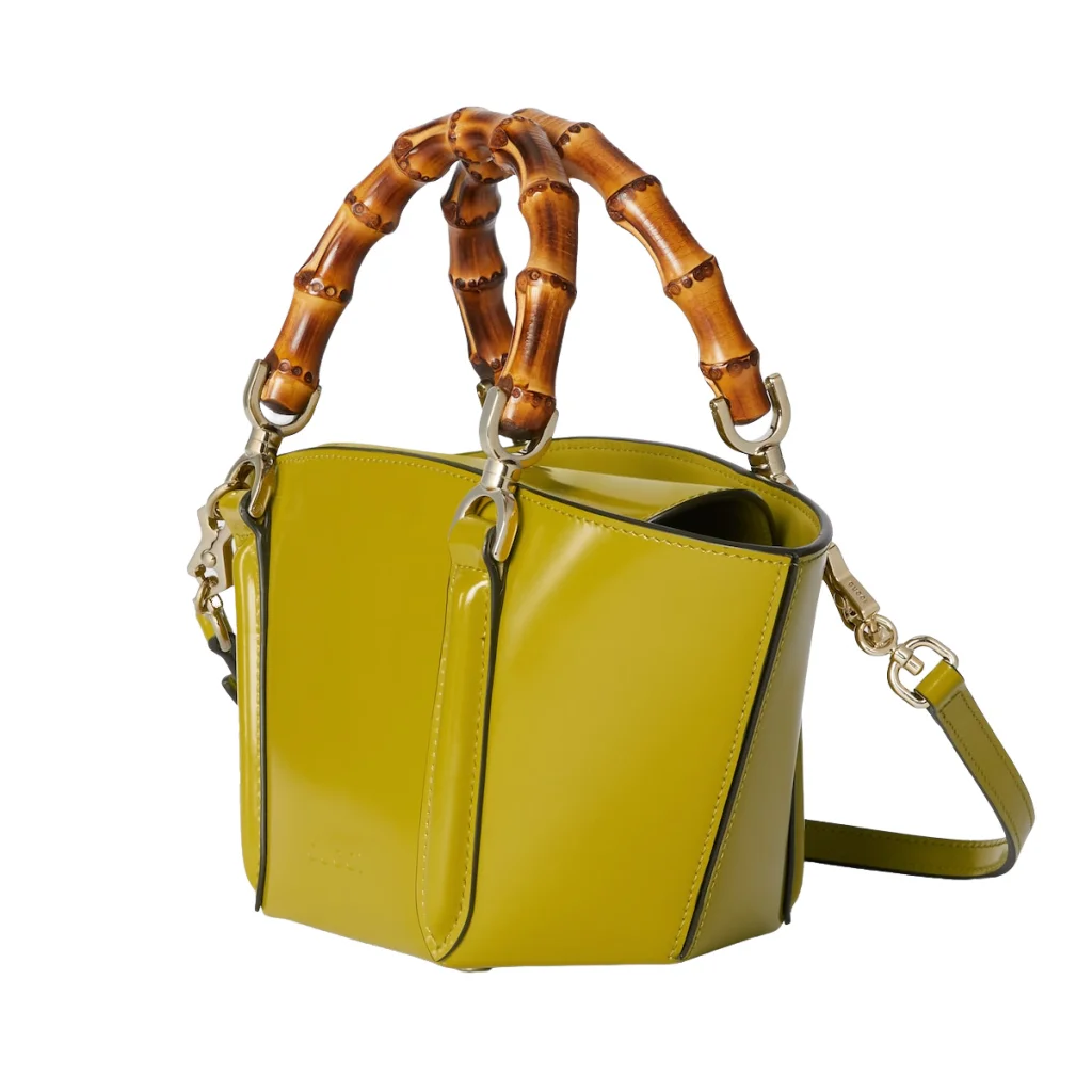 Gucci Mini bamboo top handle tote Green
