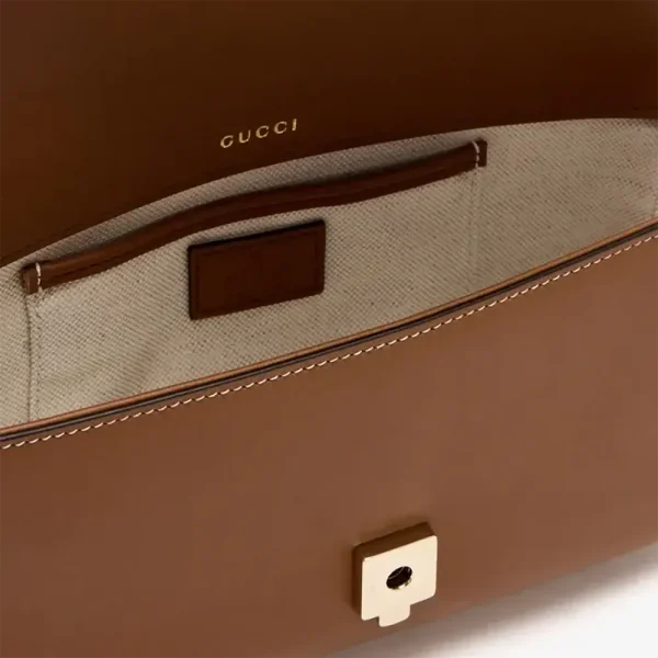Gucci Horsebit 1955 Soft Small Top Handle Bag - Brown