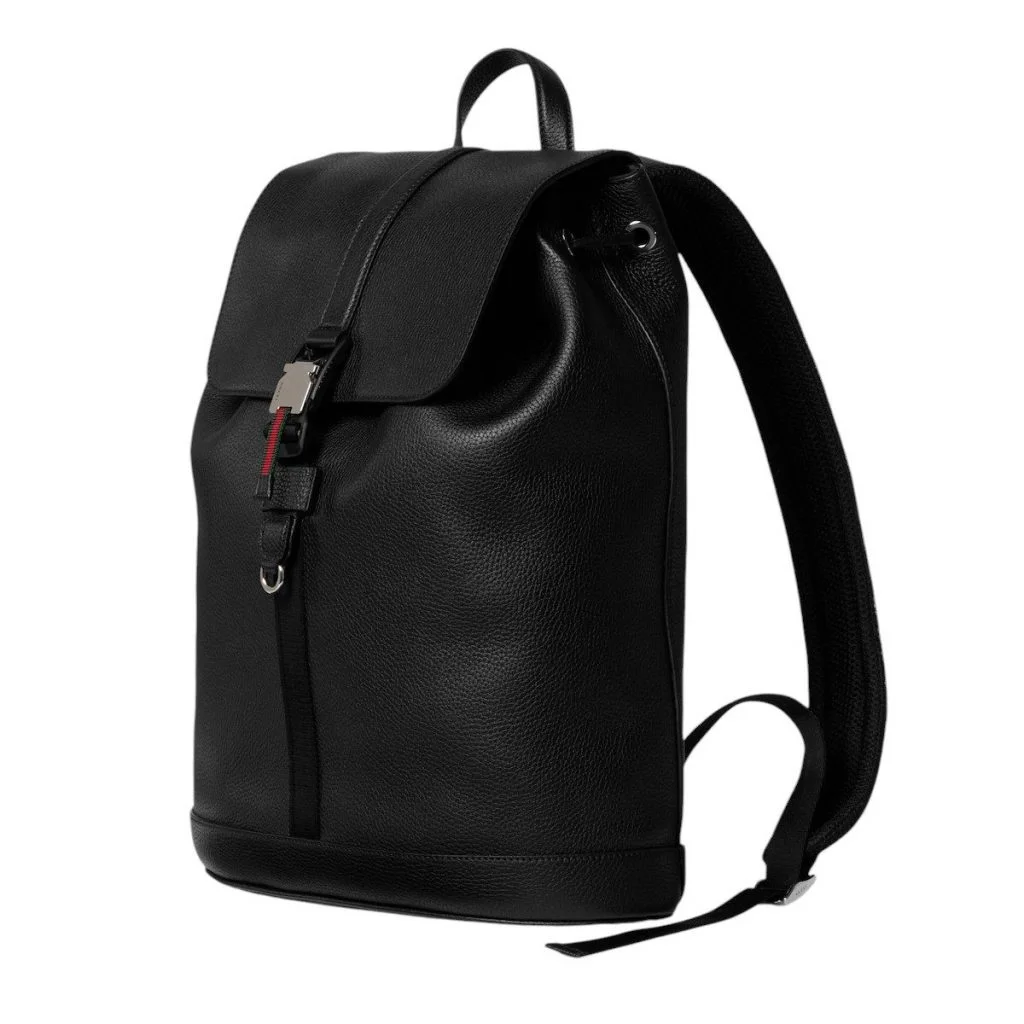 Gucci Minimal Leather Rucksack Black