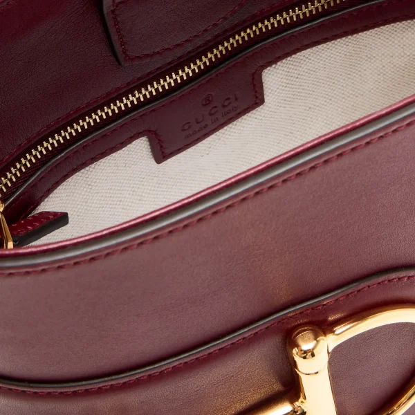 Gucci Arabella Horsebit Bucket Bag - Burgundy