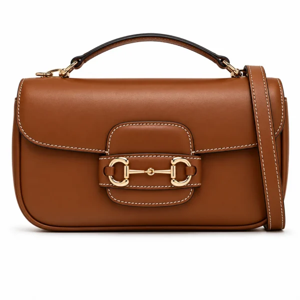 Gucci Horsebit 1955 Soft Small Top Handle Bag - Brown