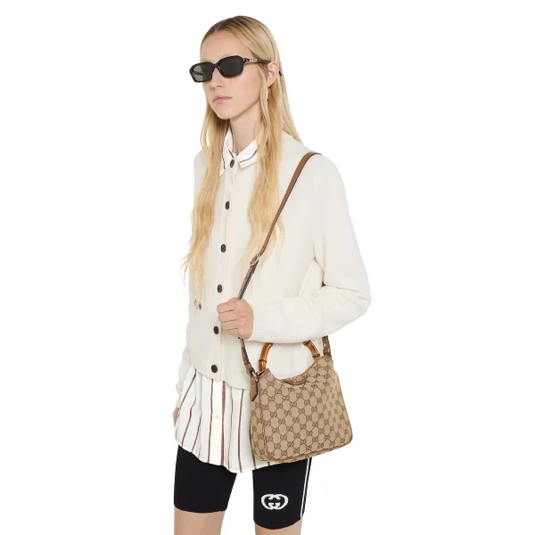 Gucci Bamboo 1947 Small Top Handle Bag - Beige