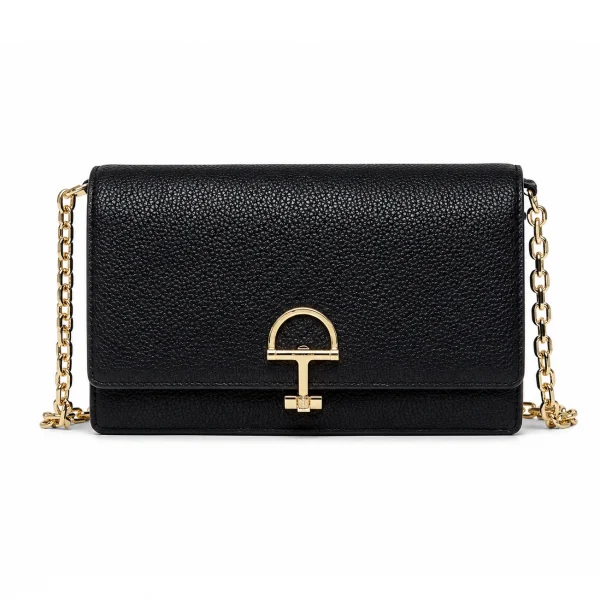 Gucci Half Horsebit Wallet On Chain - Black