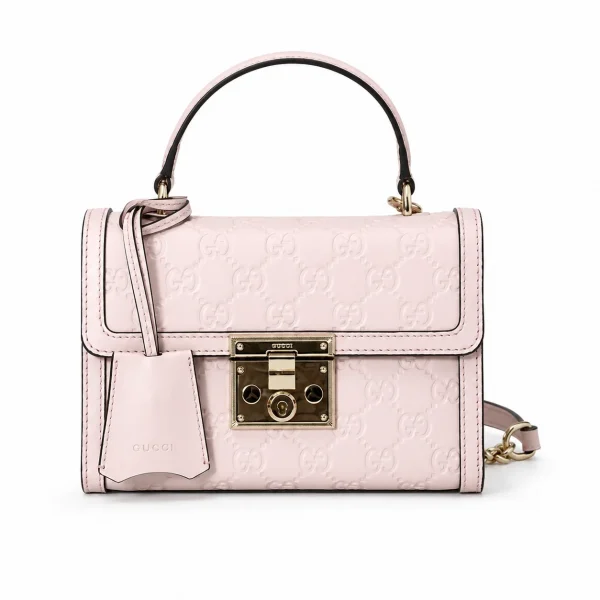 Gucci Padlock Small Top Handle Bag - Pink