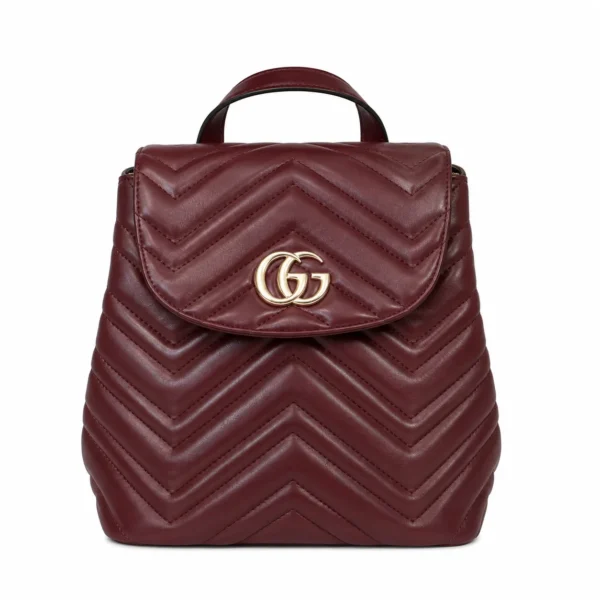 Gucci GG Marmont Mini Backpack - Burgundy
