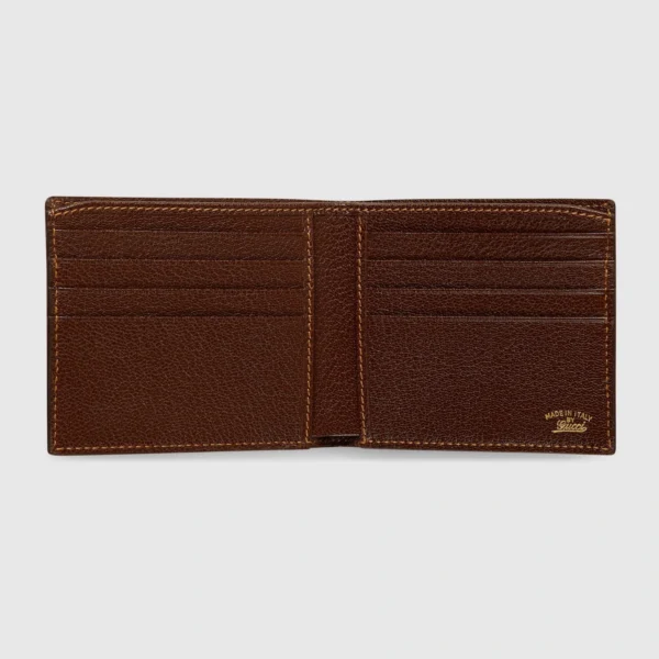 Gucci Bi-Fold Wallet With Web - Beige
