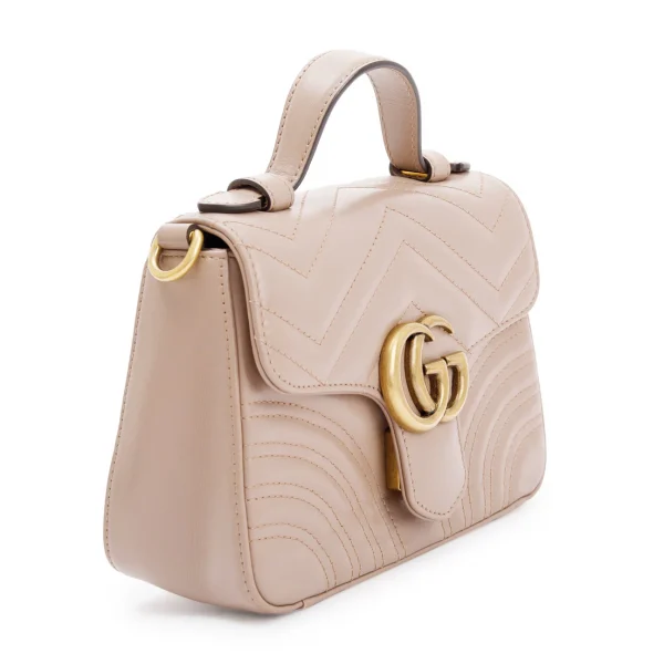 Gucci GG Marmont Mini Top Handle Bag - Pink