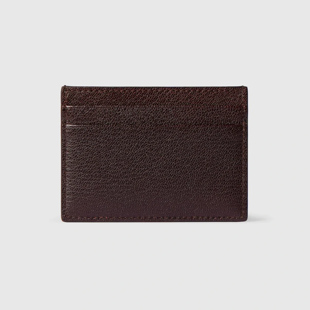 Gucci Lira Slim Card Case - Brown