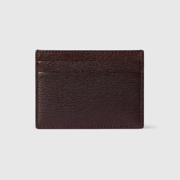 Gucci Lira Slim Card Case - Brown