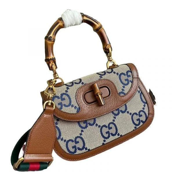 Gucci Bamboo 1947 mini bag - Blue