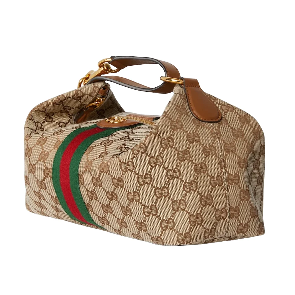 Gucci Vanity Medium Top Handle Bag - Beige