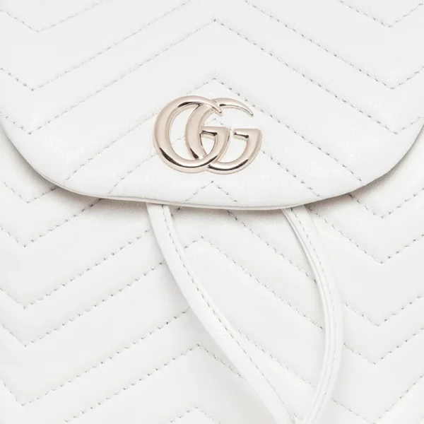 Gucci GG Marmont Mini Backpack - White