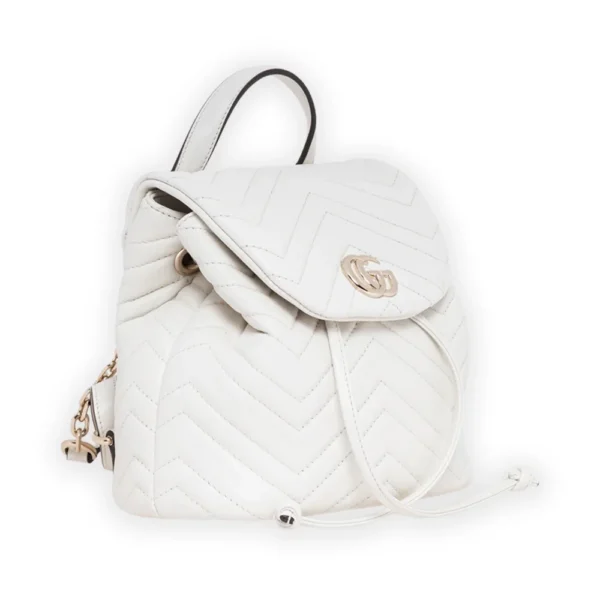 Gucci GG Marmont Mini Backpack - White