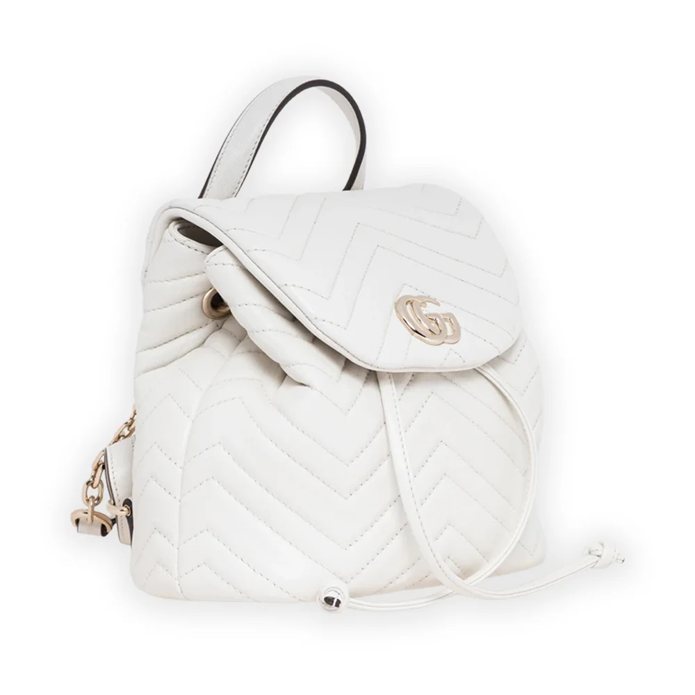 Gucci GG Marmont Mini Backpack - White